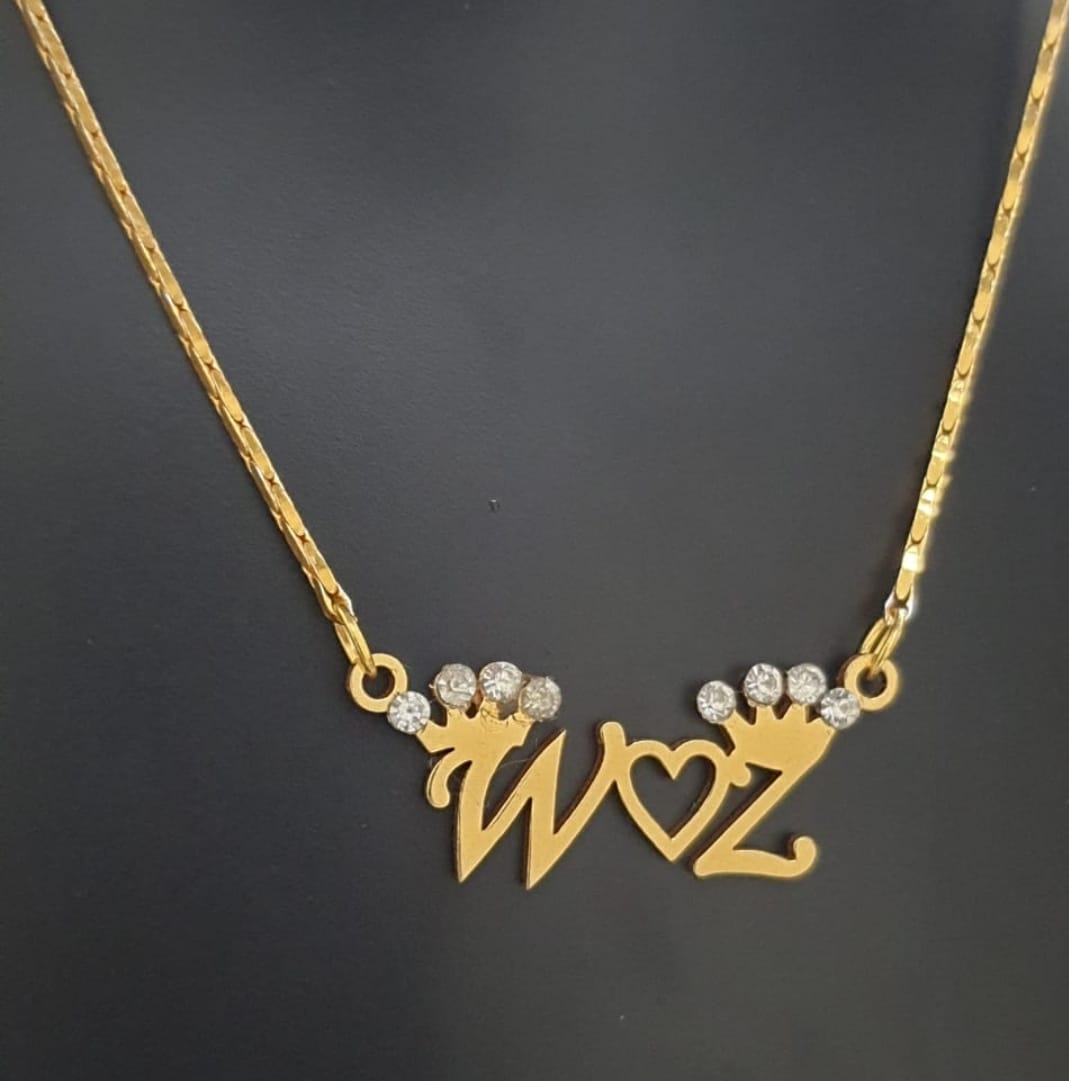 Customised letter name pendant