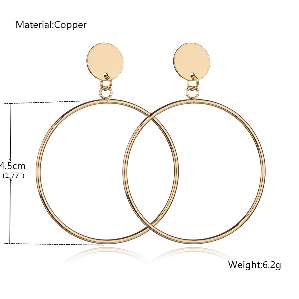 Circle Shape Women'S Earrings