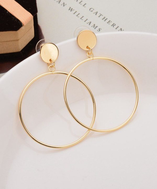 Circle Shape Women'S Earrings