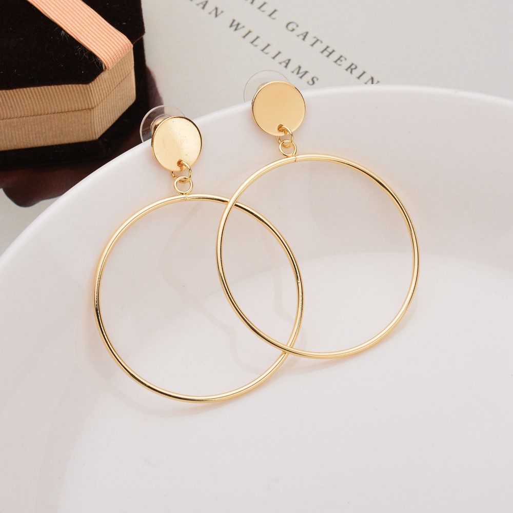 Circle Shape Women'S Earrings