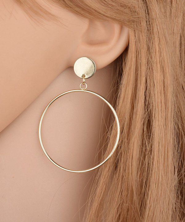 Circle Shape Women'S Earrings