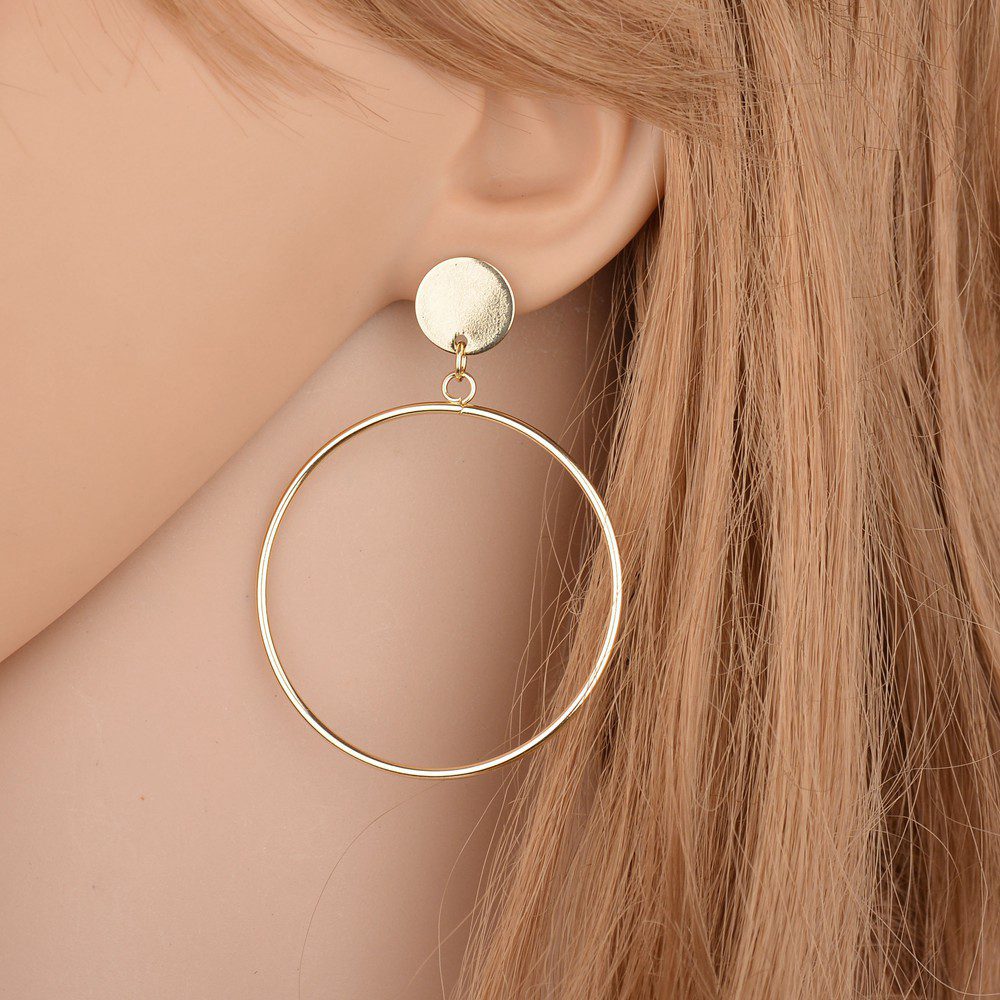 Circle Shape Women'S Earrings