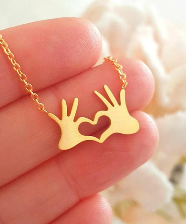 Womens Love Hearts Necklace