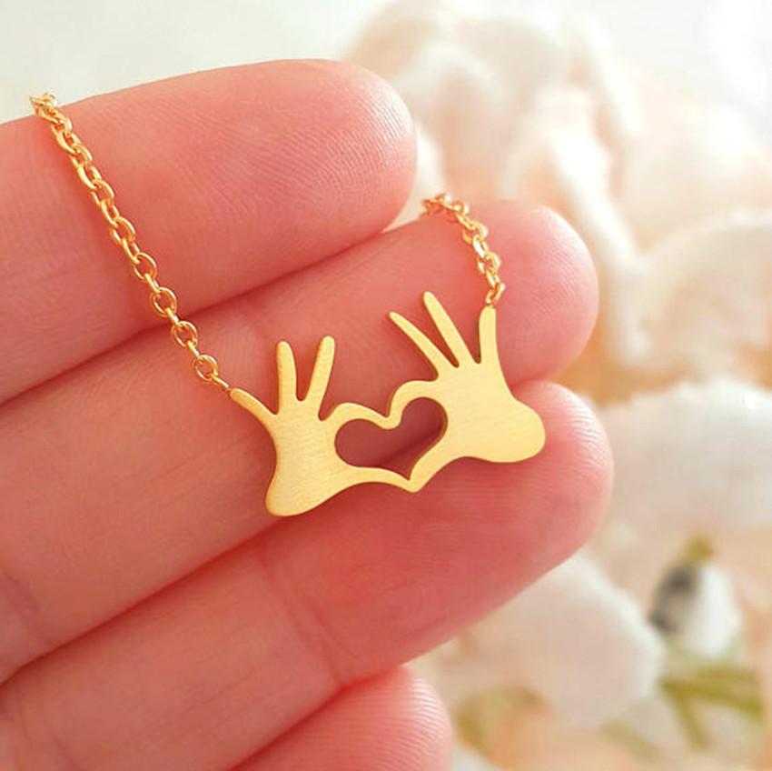 Womens Love Hearts Necklace Womens Love Hearts Necklace