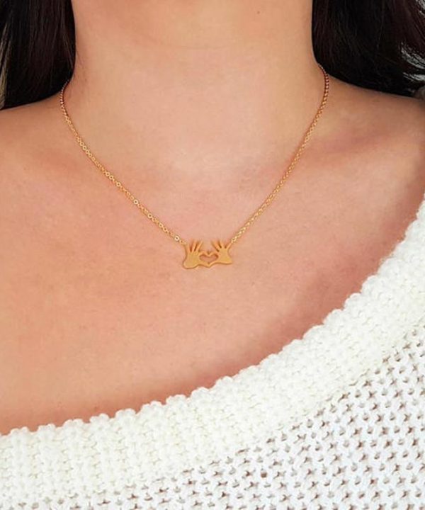 Womens Love Hearts Necklace