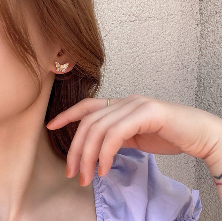 Butterfly Tassel Long Earrings