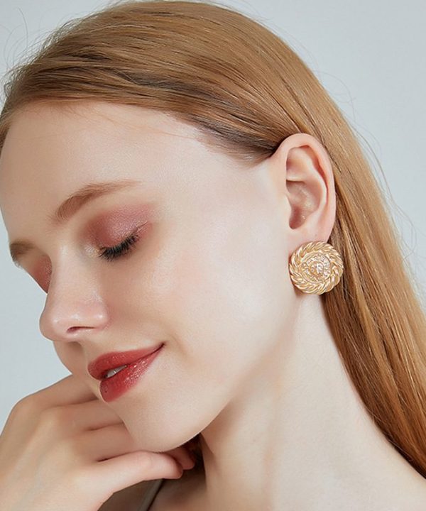 New Fashion Round Thread Earrings