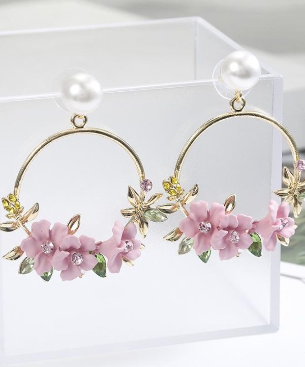 Sweet New Flower Beads Earrings