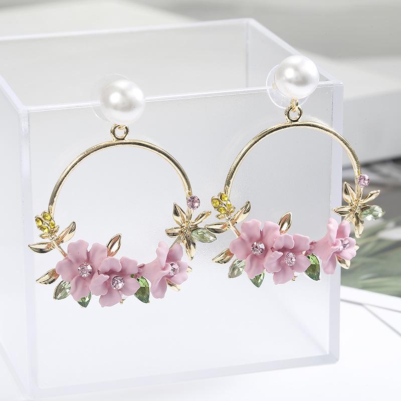 Sweet New Flower Beads Earrings