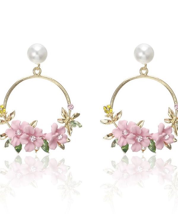 Sweet New Flower Beads Earrings