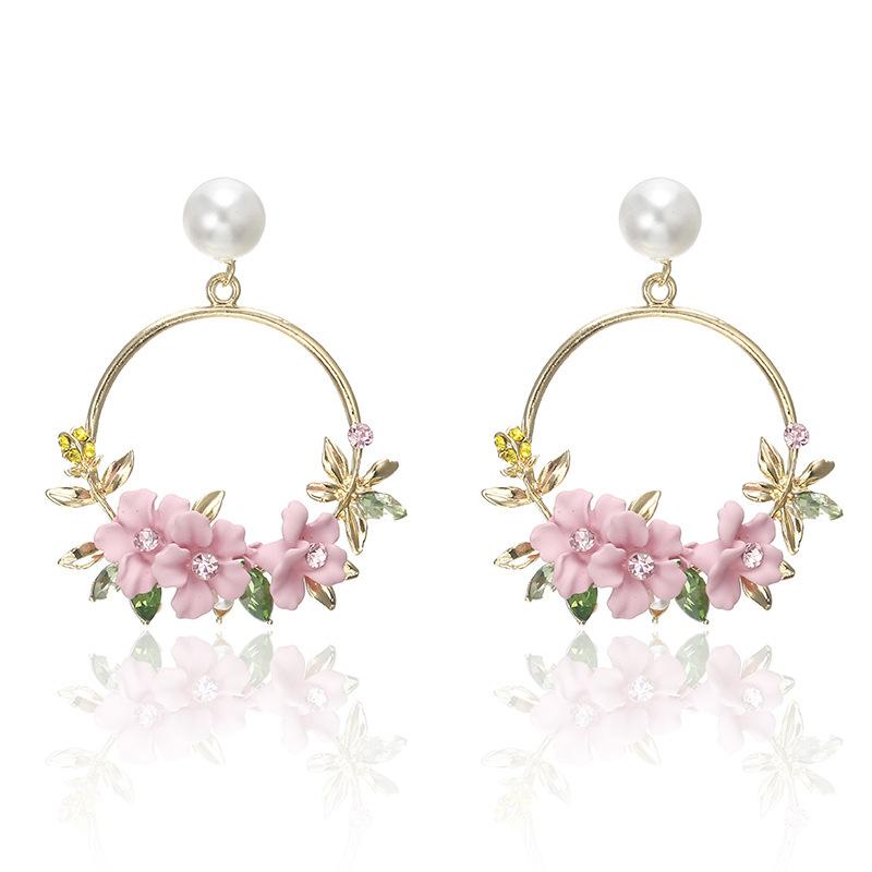 Sweet New Flower Beads Earrings
