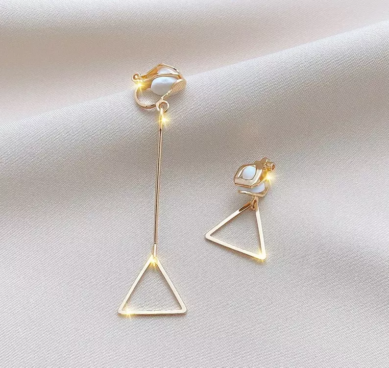 Concentric Triangle Fancy Earrings