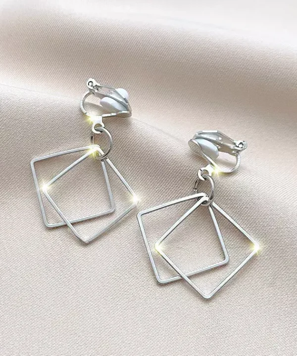 Double Square Earrings