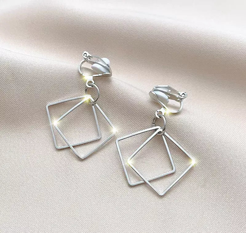 Double Square Earrings